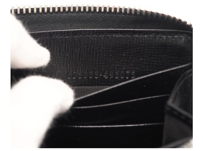 GUCCI GG Supreme Interlocking G Zip-Around Wallet Brown Black - view 14