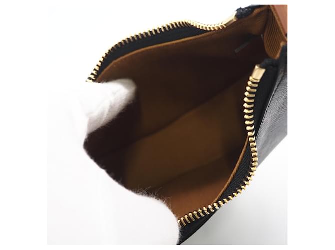 Céline Borsa a spalla CELINE Triomphe Mini Ava Marrone Beige - vista 12