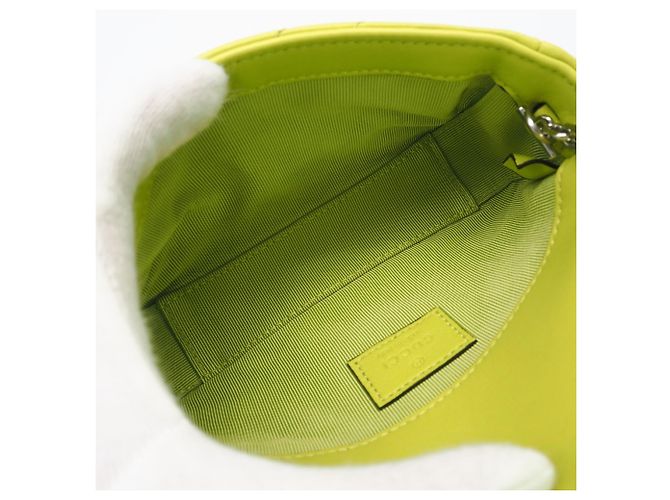 Borsa a tracolla mini Gucci GG Marmont Giallo - vista 11