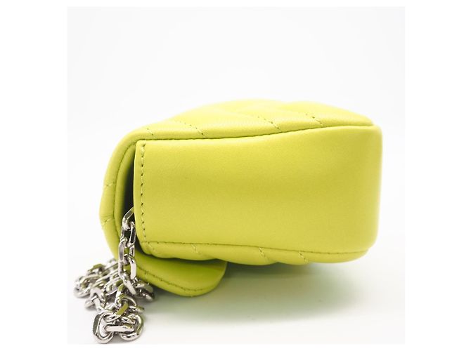 Borsa a tracolla mini Gucci GG Marmont Giallo - vista 4