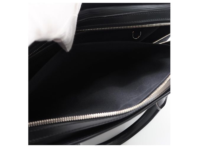 Borsa Business Louis Vuitton Epi Bassano MM Noir - vista 11