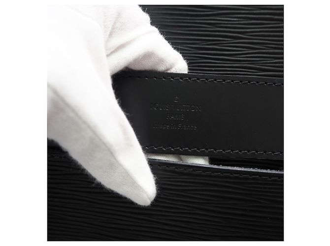 Borsa Business Louis Vuitton Epi Bassano MM Noir - vista 15
