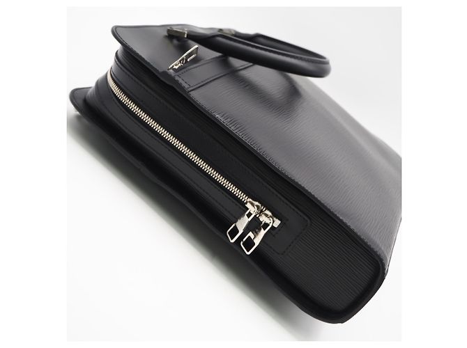 Borsa Business Louis Vuitton Epi Bassano MM Noir - vista 5