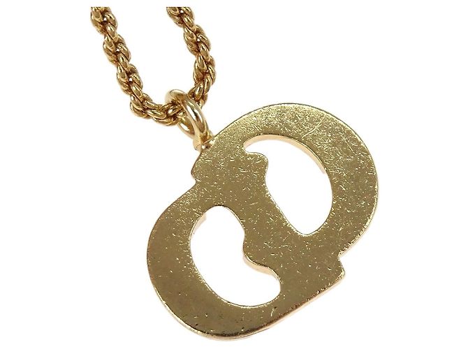 Pendente Christian Dior CD placcato oro D'oro - vista 4