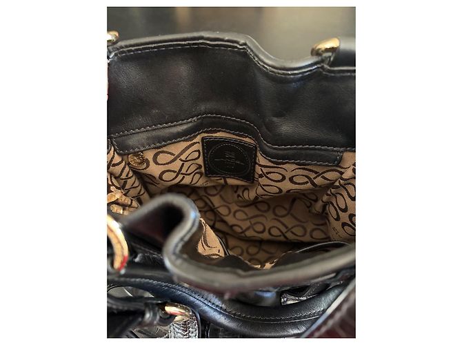 Elsa Sellier Lancel Elsa Borsa in Pelle Nera Nero - vista 2