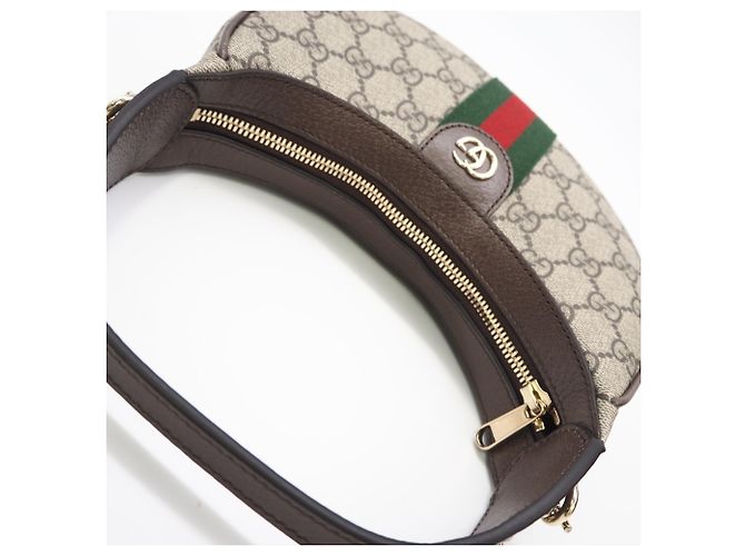 Piccola borsa a tracolla GUCCI Ophidia GG Supreme Rosso Beige Verde - vista 6
