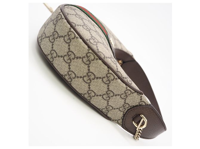 Piccola borsa a tracolla GUCCI Ophidia GG Supreme Rosso Beige Verde - vista 9
