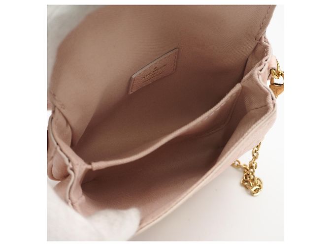 Borsa a tracolla Louis Vuitton Monogram Empreinte Micrometis Rosa - vista 13