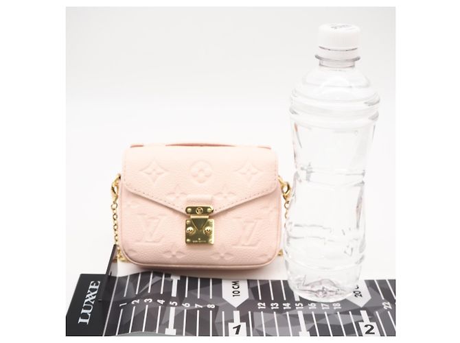 Borsa a tracolla Louis Vuitton Monogram Empreinte Micrometis Rosa - vista 3