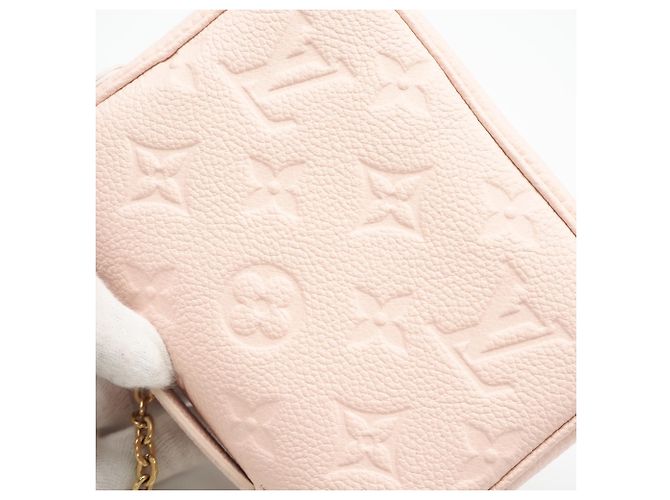 Borsa a tracolla Louis Vuitton Monogram Empreinte Micrometis Rosa - vista 4