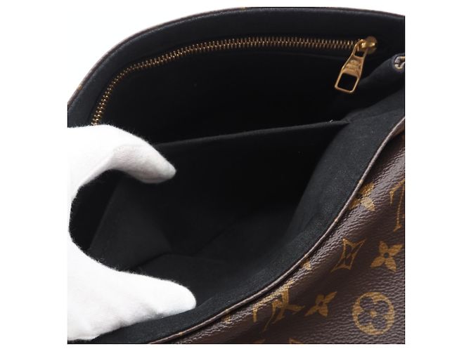 LOUIS VUITTON Monogram Sampla Seed Shoulder Bag Marrone Nero Beige - vista 11