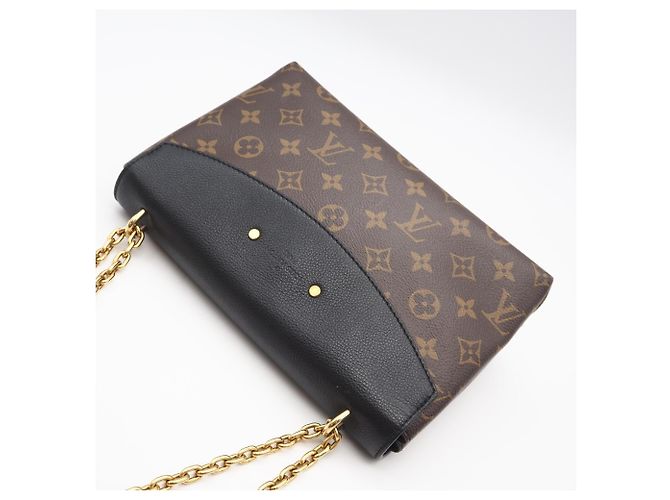 LOUIS VUITTON Monogram Sampla Seed Shoulder Bag Marrone Nero Beige - vista 2