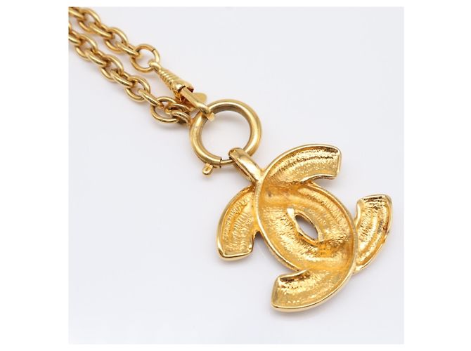 Collana Chanel Coco Mark Matelassé Gold D'oro - vista 6
