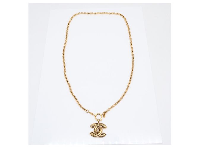 Collana Chanel Coco Mark Matelassé Gold D'oro - vista 7