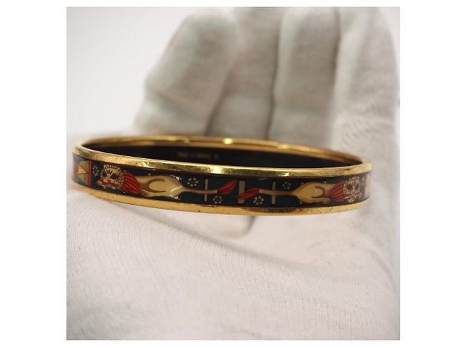 Hermès Bracciale HERMES Cloisonné Enamel PM GP Multicolore D'oro - vista 7