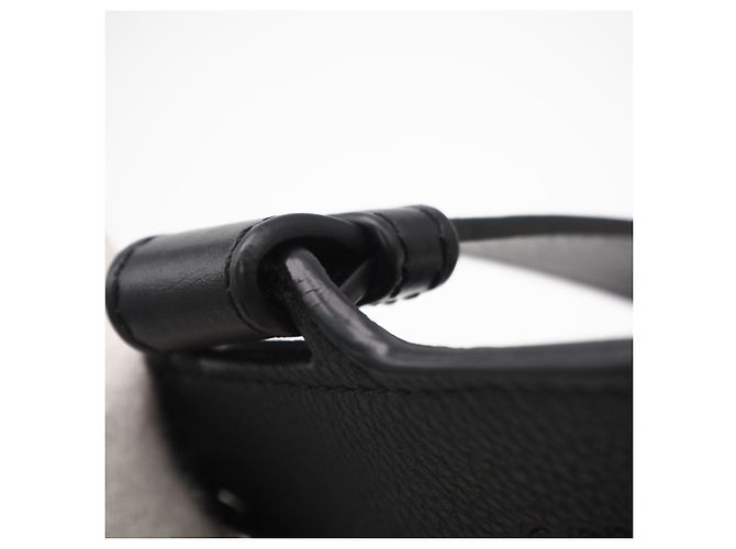 Borsa a tracolla verticale in pelle di vitello Soft Grain Loewe con tasca a T Nero - vista 11