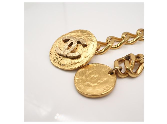 Chanel Coco Mark vergoldeter Kettengürtel Golden - Ansicht 7