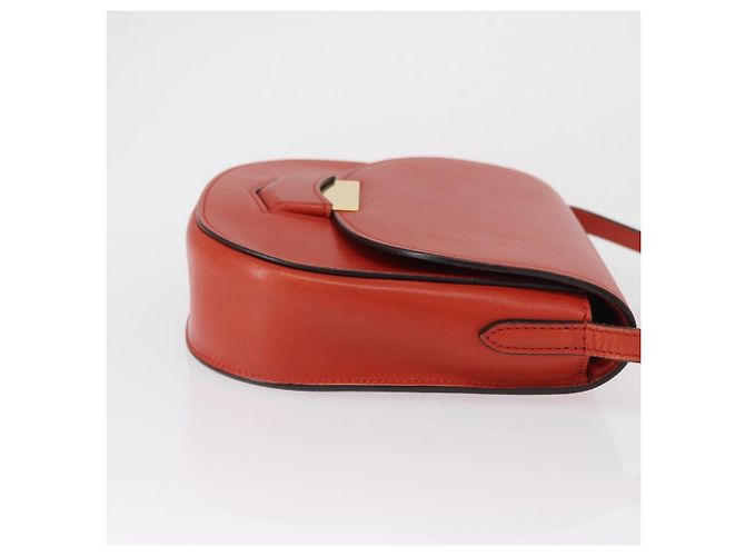 Céline Celine Trotteur Messenger in pelle di vitello Medium Arancione - vista 3