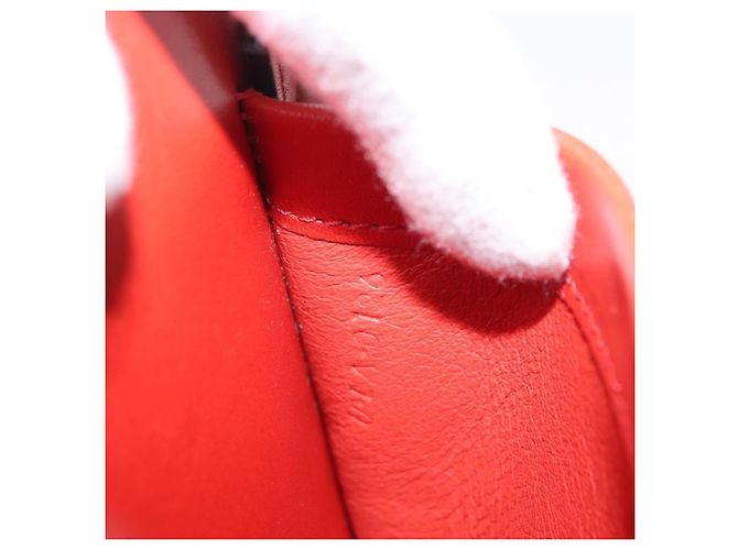 Céline Celine Trotteur Messenger in pelle di vitello Medium Arancione - vista 6