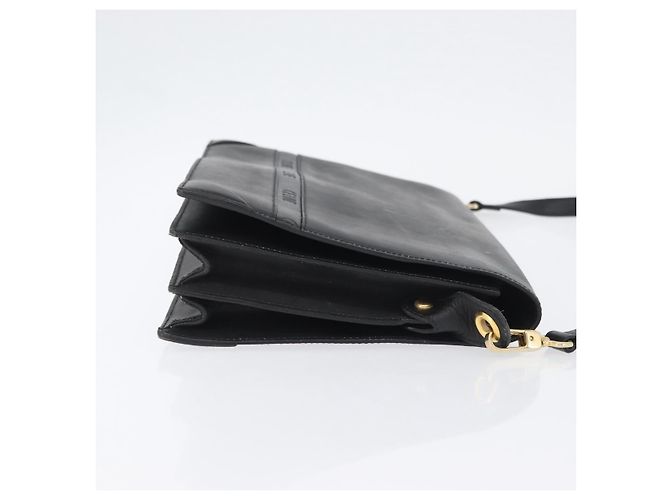 Céline Celine Cuero Vintage Negro - vista 3