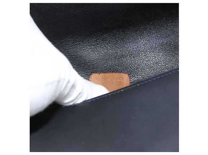 Céline Celine Cuero Vintage Negro - vista 7