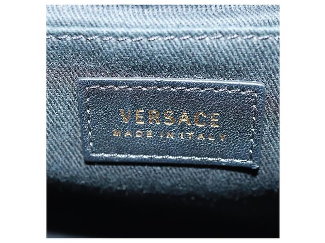 Versace Medusa Padlock gesteppte Leder Handtasche Medium Schwarz - Ansicht 6