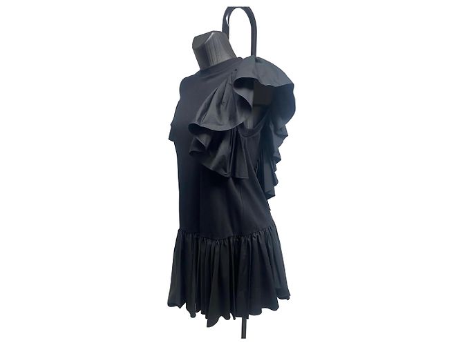 Mini abito nero con volant Alexander McQueen - vista 2