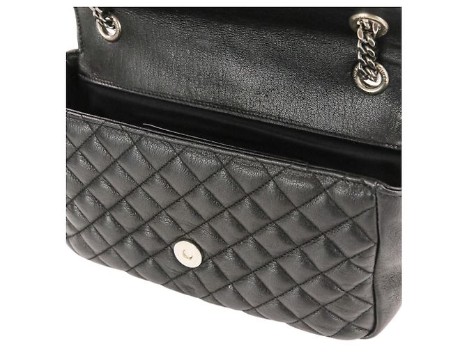 Borsa a tracolla in pelle Yves Saint Laurent Classic Small Satchel Nero - vista 10