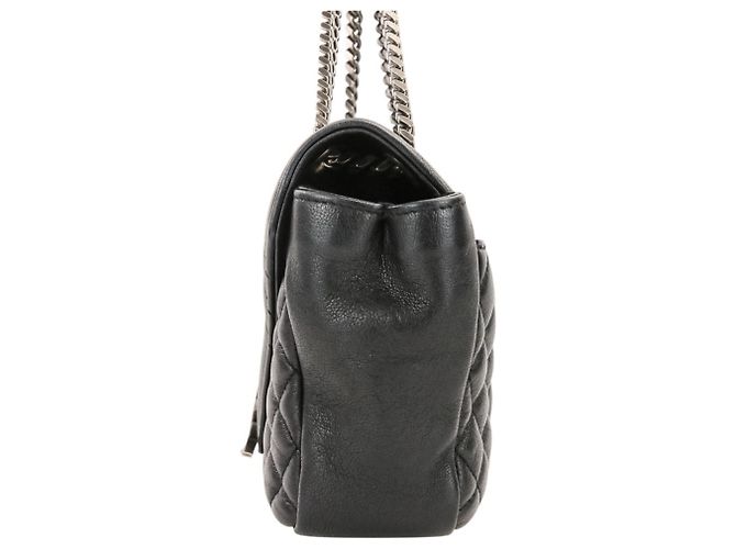 Borsa a tracolla in pelle Yves Saint Laurent Classic Small Satchel Nero - vista 5