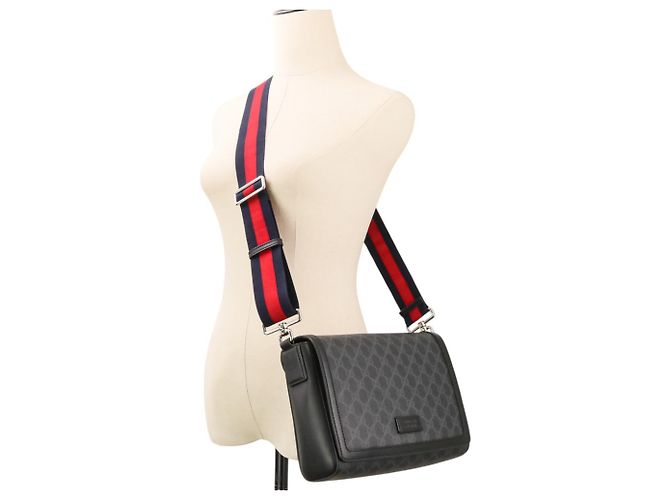 Borsa a tracolla Gucci GG Supreme Nero - vista 13