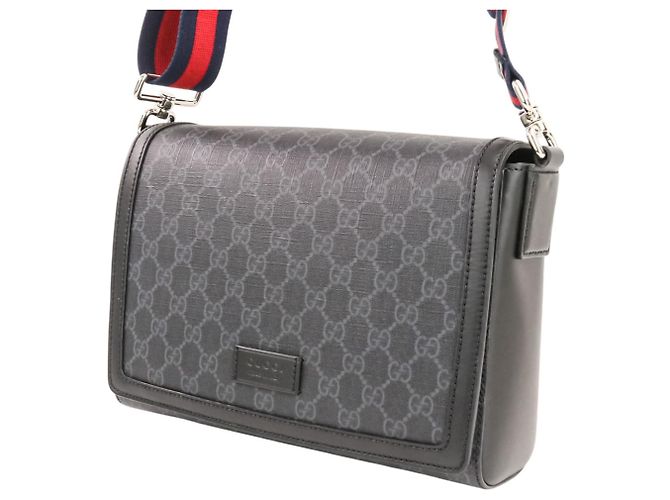 Borsa a tracolla Gucci GG Supreme Nero - vista 8