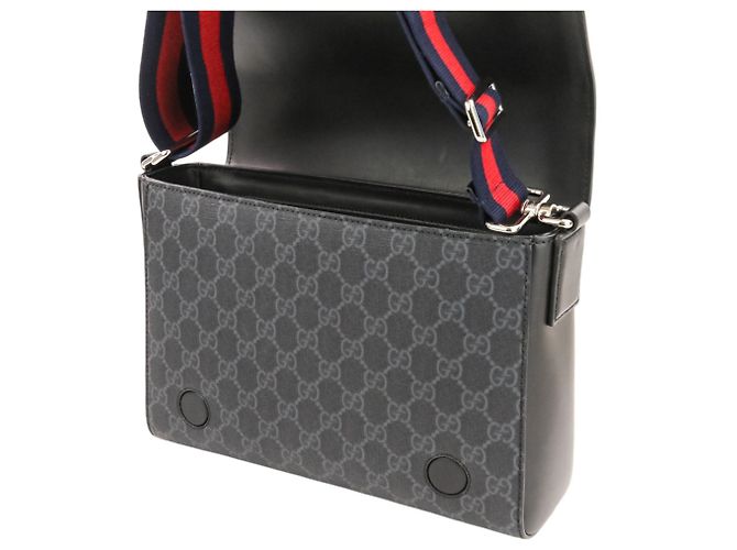 Borsa a tracolla Gucci GG Supreme Nero - vista 9
