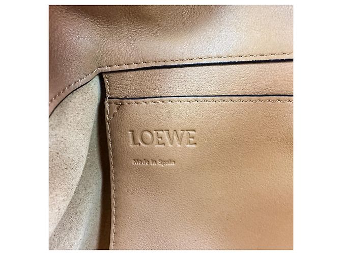 Loewe Leather Drawstring Backpack Brown Camel - view 12