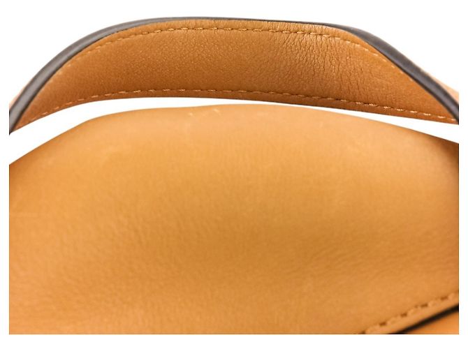 Loewe Leather Drawstring Backpack Brown Camel - view 15