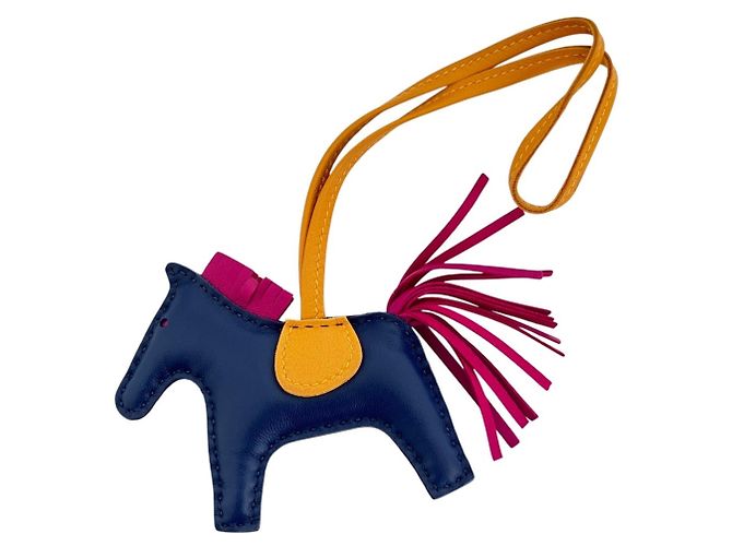 Hermès Hermes Rodeo PM Handtaschenanhänger Blau - Ansicht 2