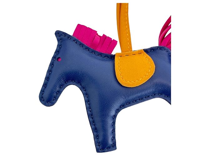 Hermès Hermes Rodeo PM Handtaschenanhänger Blau - Ansicht 4