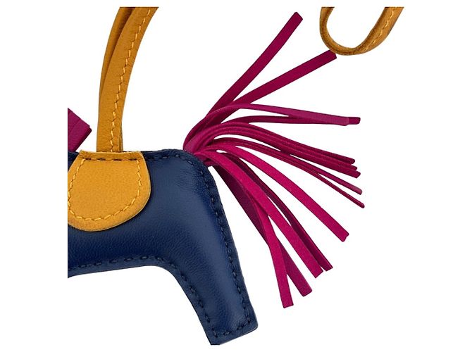 Hermès Hermes Rodeo PM Handtaschenanhänger Blau - Ansicht 5