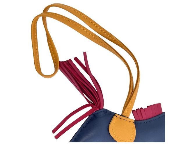 Hermès Hermes Rodeo PM Handtaschenanhänger Blau - Ansicht 6