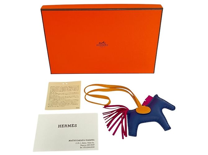 Hermès Hermes Rodeo PM Handtaschenanhänger Blau - Ansicht 8