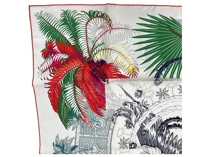 Hermès HERMES Carré 90 Mythiques Phoenix Seidentuch Weiß Mehrfarben - Ansicht 5
