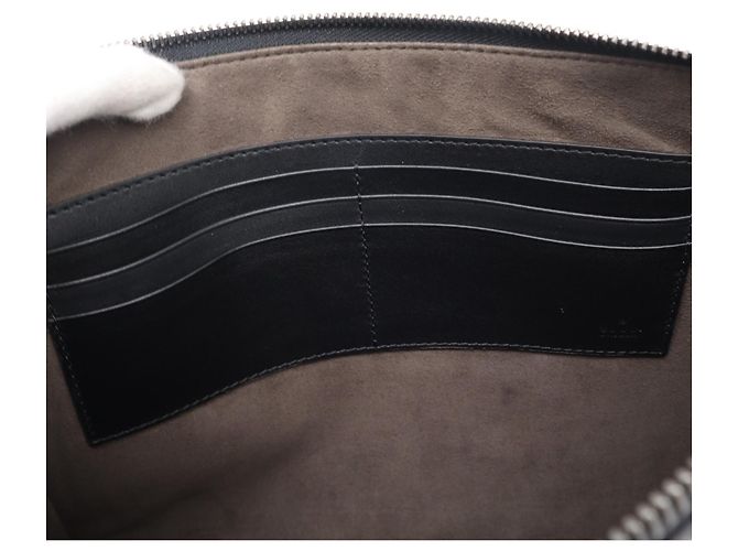 Clutch in pelle Shima Gucci Nero - vista 14