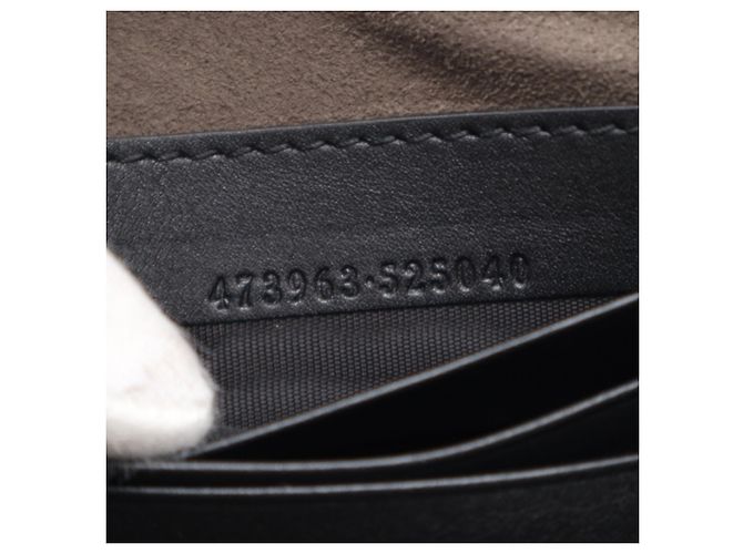 Clutch in pelle Shima Gucci Nero - vista 16