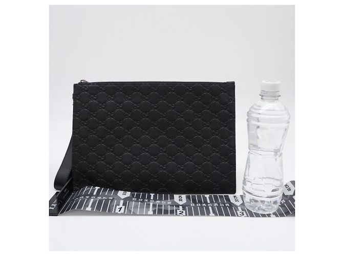 Clutch in pelle Shima Gucci Nero - vista 3