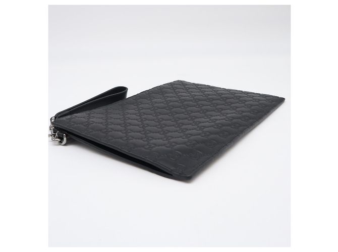 Clutch in pelle Shima Gucci Nero - vista 5