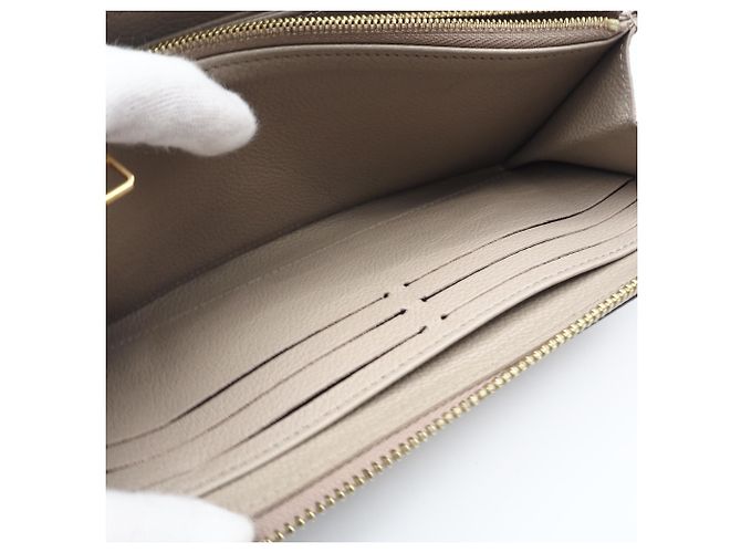 Louis Vuitton Monogram Empreinte Bicolor Zippy Wallet Beige - Ansicht 13