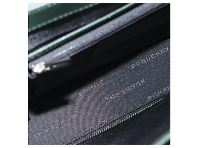 Valigetta Burberry in pelle Verde - vista 5