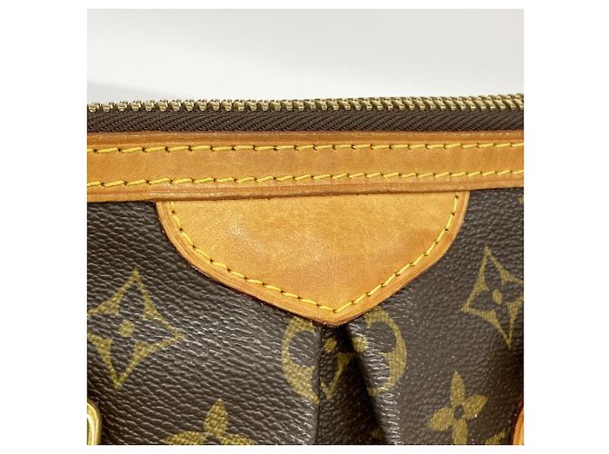 Borsa Louis Vuitton Monogram Palermo PM Marrone - vista 10