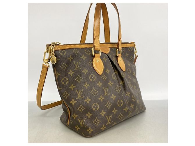 Borsa Louis Vuitton Monogram Palermo PM Marrone - vista 2