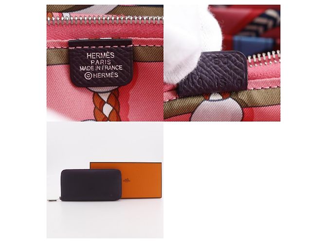 Hermès Hermes Azap Zip Around Epsom Long Purple - view 5