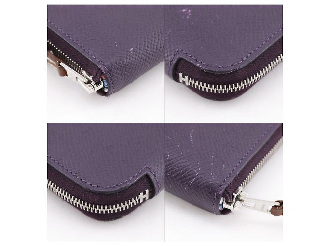 Hermès Hermes Azap Zip Around Epsom Long Purple - view 6